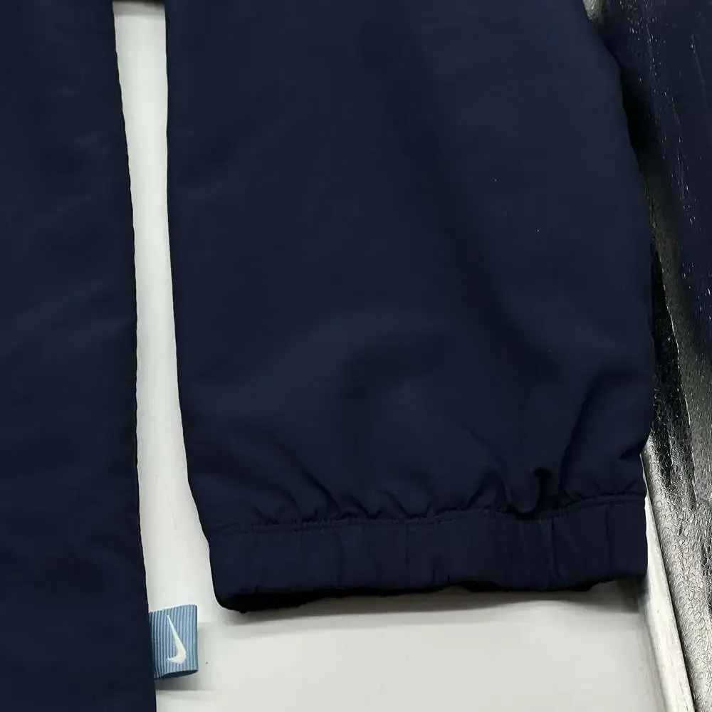 Vintage Y2K Gray Tag Nike Size XXL Blue Mesh Lined Zip Track Jacket Windbreaker